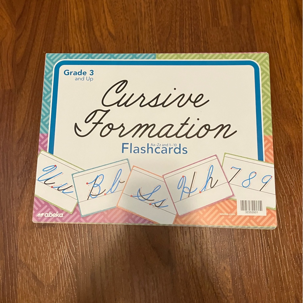 Abeka cursive formation cards